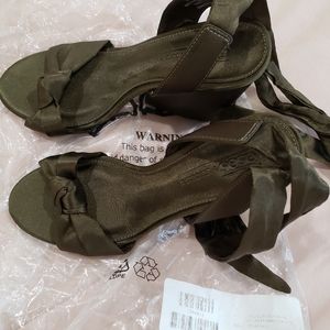 Asos design Hazy knotted heeled sandals